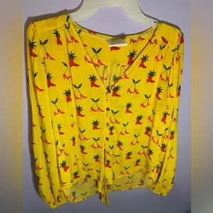 Kendra Dandy Buttown down tie shirt